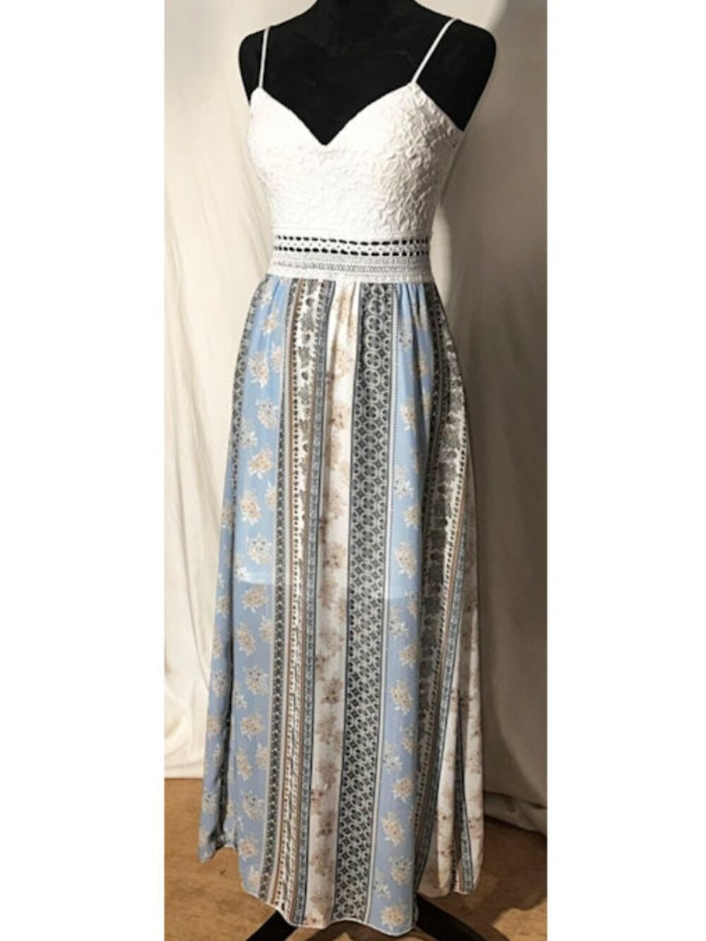 Sundress, Maxi Length, Lace Speghetti Strap Top